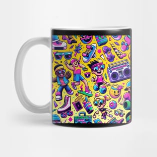 Retro 90s Vibe - Vintage Style Fashion Tee Mug